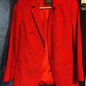 The Limited, Red Blazer with lining. Size M